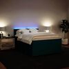 vidaXL Sommier &agrave; lattes de lit et matelas bleu 140x190 cm velours