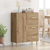 vidaXL Buffet Ch&ecirc;ne artisanal 34 x 69,5 x 90 cm Bois d'ing&eacute;nierie