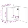vidaXL Meuble TV mural Bois Ancien 40,5x30x40cm Bois d'ing&eacute;nierie