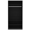 vidaXL Garde-robe Noir 100 x 50 x 200 cm Bois d'ing&eacute;nierie