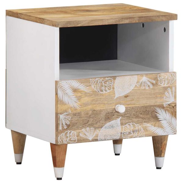 vidaXL Tables de chevet 2 pcs 40x33x46 cm Bois de manguier solide