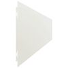 vidaXL Bordures de pelouse 50 pcs blanc 15x103 cm acier laminé à froid