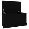 vidaXL Bo&icirc;te de rangement noir 70x40x38 cm bois d'ing&eacute;nierie