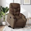 vidaXL Fauteuil inclinable &eacute;lectrique marron tissu