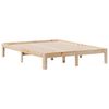 vidaXL Lit biblioth&egrave;que sans matelas 140x190 cm bois de pin massif