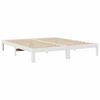 vidaXL Cadre de lit sans matelas blanc 160x200 cm bois de pin massif