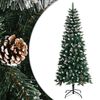 vidaXL Sapin de No&euml;l artificiel avec support Vert 180 cm PVC