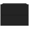 vidaXL Tables de chevet 2 pcs Noir 40x30x30 cm Bois d'ingénierie