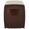 vidaXL R&eacute;cipient de stockage Beige et marron 122x56x63 cm