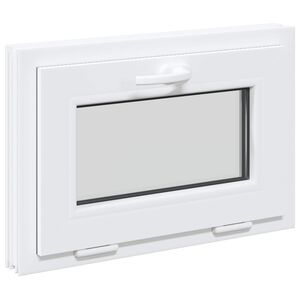 vidaXL Couleur int&eacute;rieure de la fen&ecirc;tre de sous-sol blanche RISOR