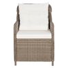 vidaXL Ensemble &agrave; manger de jardin 5 pcs Marron