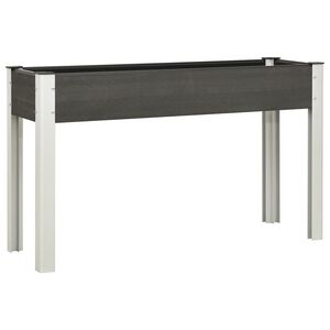 vidaXL Lit sur&eacute;lev&eacute; de jardin Gris 120x40x75 cm WPC