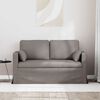 vidaXL Canap&eacute; 120cm Taupe M&eacute;tал