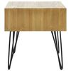 vidaXL Table basse avec 2 tiroirs Marron sculpt&eacute; 80x40x40,5 cm Bois