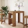 vidaXL Table de bar ch&ecirc;ne artisanal 102x70x103,5 cm bois d'ing&eacute;nierie