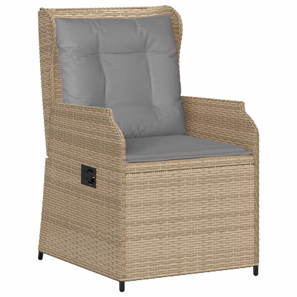 vidaXL Banc de jardin 2 pcs Beige polyrotin