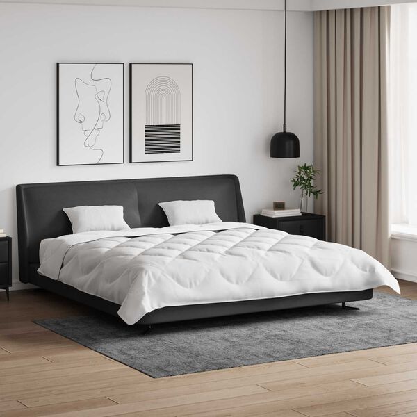 vidaXL Ensemble de Duvet 3 pcs Blanc Microfibre et Plumes D'oie