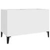 vidaXL Armoire &agrave; disques blanc 74,5x38x48 cm bois d'ing&eacute;nierie