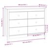 vidaXL Armoire lat&eacute;rale Marron Miel 100x40x72 cm Bois de pin massif