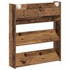 vidaXL Armoire &agrave; chaussures murale vieux bois 80x18x90 cm