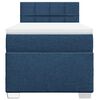 vidaXL Sommier &agrave; lattes de lit avec matelas Bleu 90x190 cm Tissu