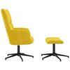 vidaXL Chaise de relaxation avec tabouret Jaune moutarde Velours