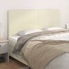 vidaXL T&ecirc;te de lit Cr&egrave;me 200x5x118/128 cm Similicuir
