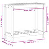 vidaXL Table de rempotage avec &eacute;tag&egrave;re 82,5x35x75 cm bois pin impr&eacute;gn&eacute;