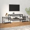vidaXL Meuble TV Sonoma gris 157x35x52 cm bois d'ing&eacute;nierie