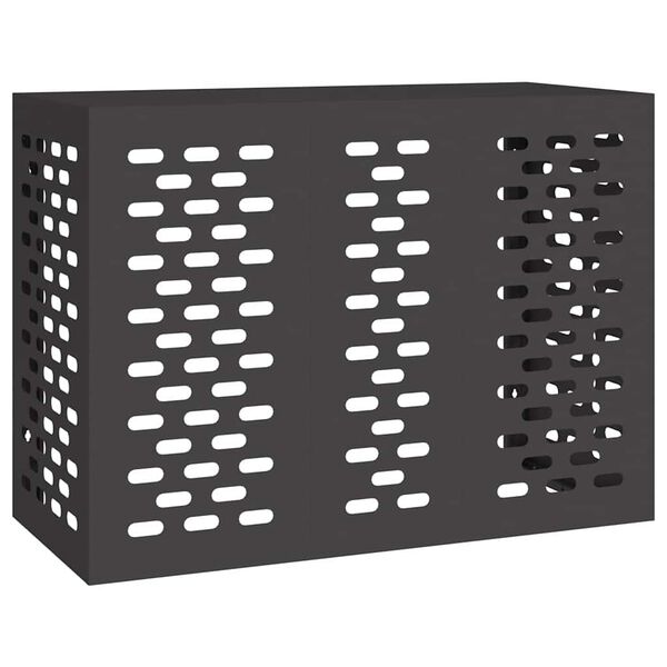 vidaXL Housse de climatiseur Noir 110 x 50 x 80 cm Acier