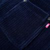 Robe salopette pour enfants velours c&ocirc;tel&eacute; bleu marine 104