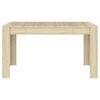 vidaXL Table &agrave; manger Ch&ecirc;ne sonoma 140x74,5x76 cm Bois d'ing&eacute;nierie