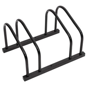 vidaXL Porte-v&eacute;los pour 2 v&eacute;los noir acier