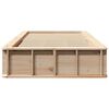 vidaXL Cadre de lit Marron 90 x 200 cm Bois de pin massif