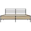 vidaXL Cadre de lit sans matelas ch&ecirc;ne sonoma 160x200 cm