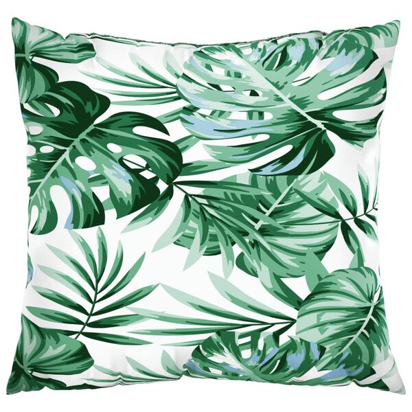 vidaXL Coussins de canap&eacute; 4 pcs motif de feuilles 60x60 cm tissu