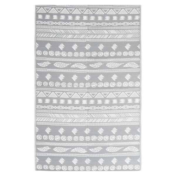 vidaXL Tapis d'ext&eacute;rieur ARAKIL Gris 140x200 cm PP