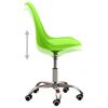 vidaXL Chaises &agrave; manger lot de 6 vert similicuir