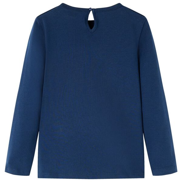 T-shirt enfants &agrave; manches longues bleu marine 116
