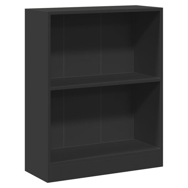 vidaXL Bibliothèque Noir 60x24x76 cm Bois d'ingénierie