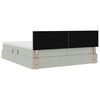 vidaXL Lit de Rangement avec matelas Gris clair 90 x 200 cm