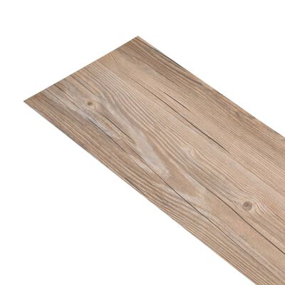 vidaXL Planches de plancher PVC 4,46 m² 3 mm Marron chêne