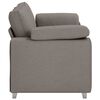 vidaXL Canap&eacute; 140cm Taupe tissu