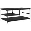 vidaXL Table basse Ch&ecirc;ne noir 90 x 49 x 40 cm Bois d'ing&eacute;nierie
