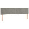 vidaXL Sommier &agrave; lattes de lit et matelas Gris clair 200x200cm Velours
