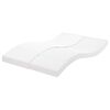 vidaXL Matelas en mousse blanc 140x210 cm 7 zones duret&eacute; 20 ILD
