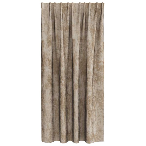 vidaXL Rideaux en velours 2 pcs Champagne 175 x 140 cm Velours