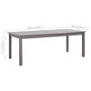 vidaXL Table de jardin D&eacute;lavage gris 200x90x74 cm Bois d'acacia massif