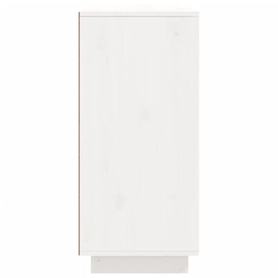 vidaXL Buffet blanc 110x34x75 cm bois massif de pin