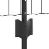vidaXL Cl&ocirc;ture avec poteau Gris 0,6 x 10 m Acier et PVC